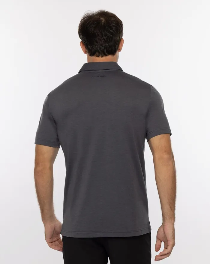 Men Polos TravisMathew JUNGLE EXPEDITION POLO Heather Forged Iron Men Polos TravisMathew JUNGLE EXPEDITION POLO Heather Forged Iron