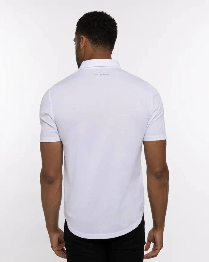 Men Polos TravisMathew LIKE A LOCAL POLO White