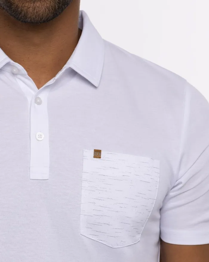 Men Polos TravisMathew LIKE A LOCAL POLO White