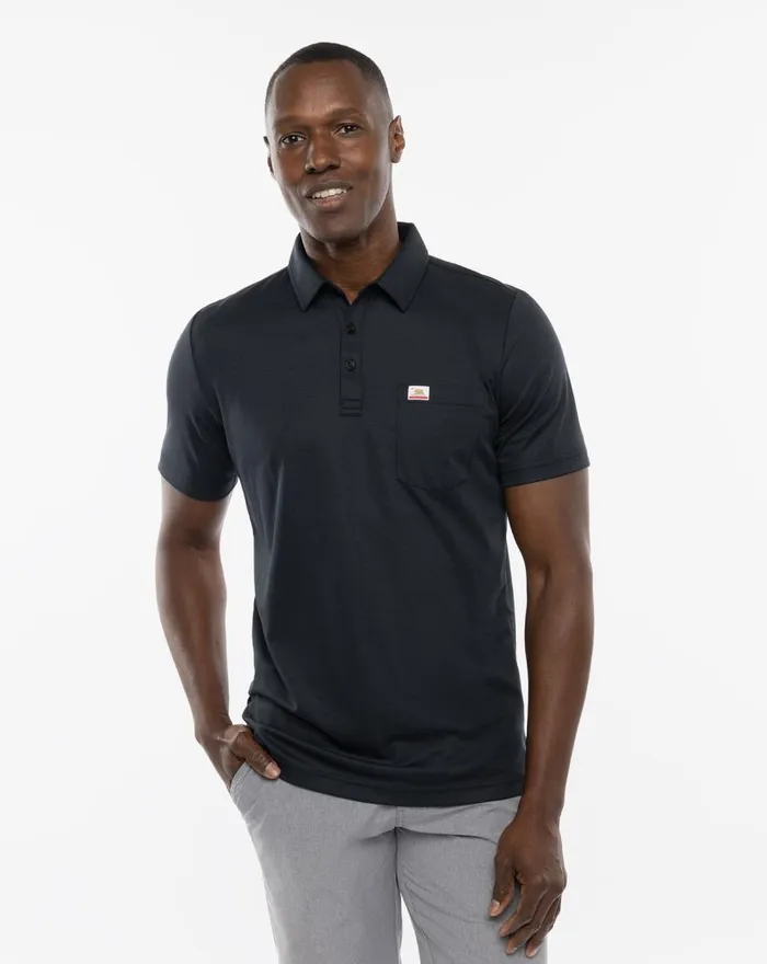Men Polos TravisMathew ON THE LOT POLO Black