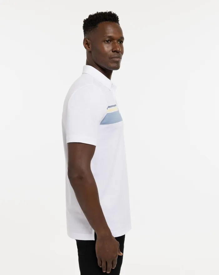 Men Polos TravisMathew ROCKY PATH POLO White