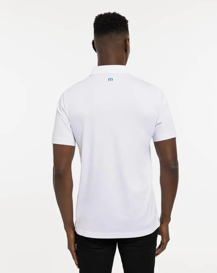 Men Polos TravisMathew ROCKY PATH POLO White