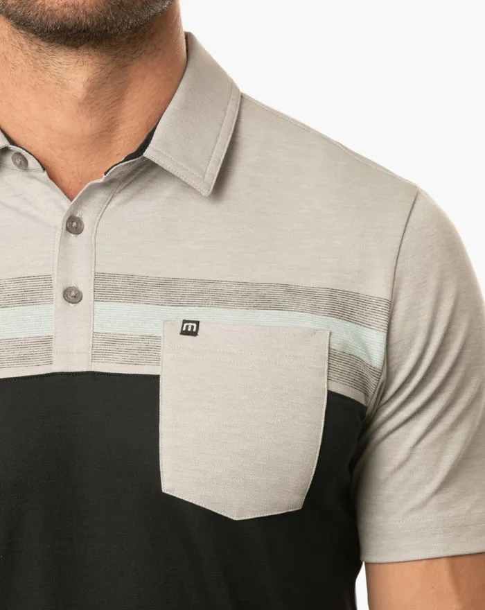 Men Polos TravisMathew SALAD DAYS POLO Heather Light Grey