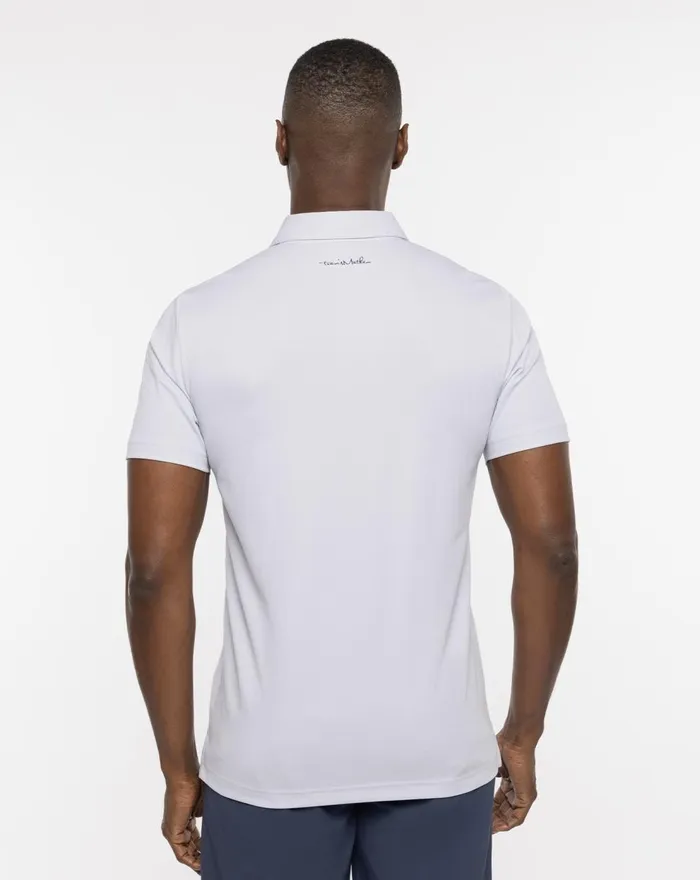 Men Polos TravisMathew SEA TO SEA 20 POLO Heather Light Grey