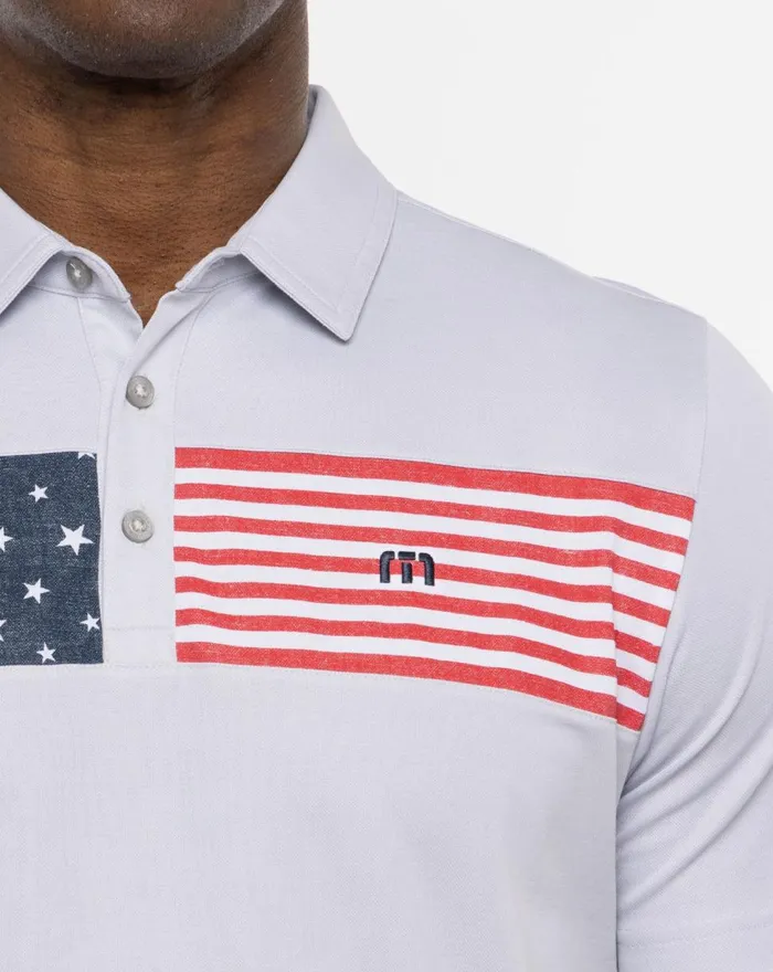 Men Polos TravisMathew SEA TO SEA 20 POLO Heather Light Grey