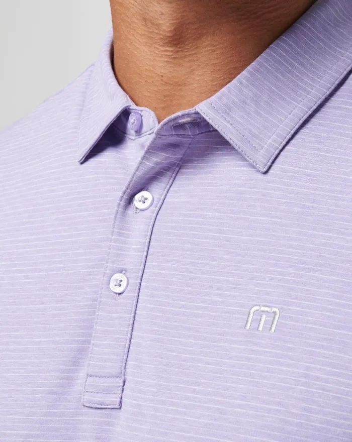 Men Polos TravisMathew THE HEATER POLO Heather Imperial