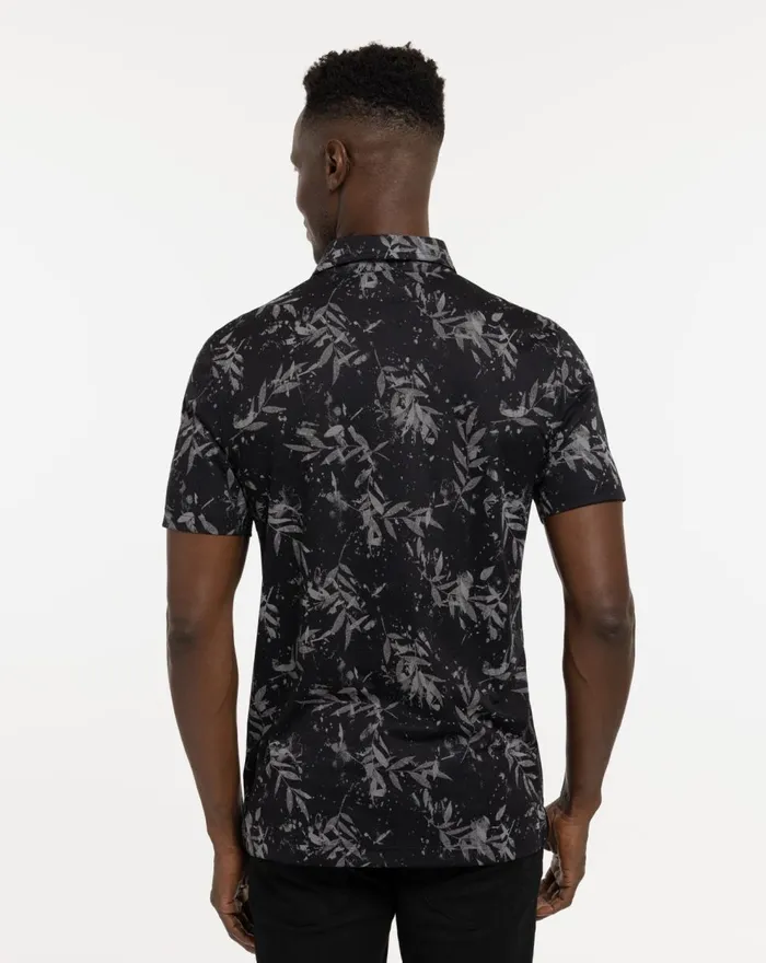 Men Polos TravisMathew THE RIEGEL POLO Black