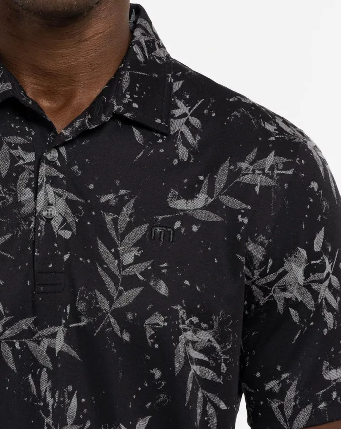 Men Polos TravisMathew THE RIEGEL POLO Black
