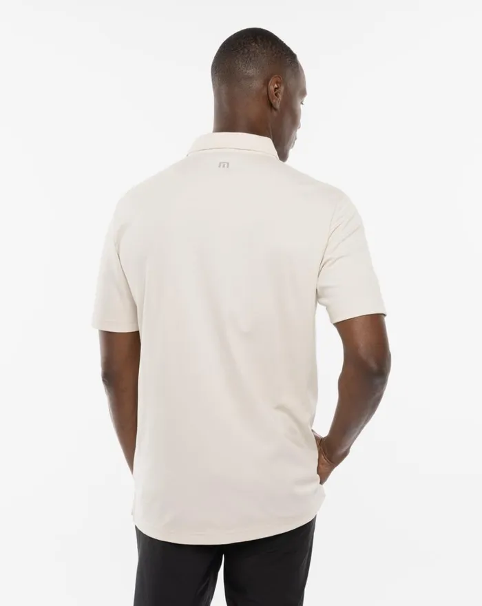 Men Polos TravisMathew TURN BACK POLO Moonbeam