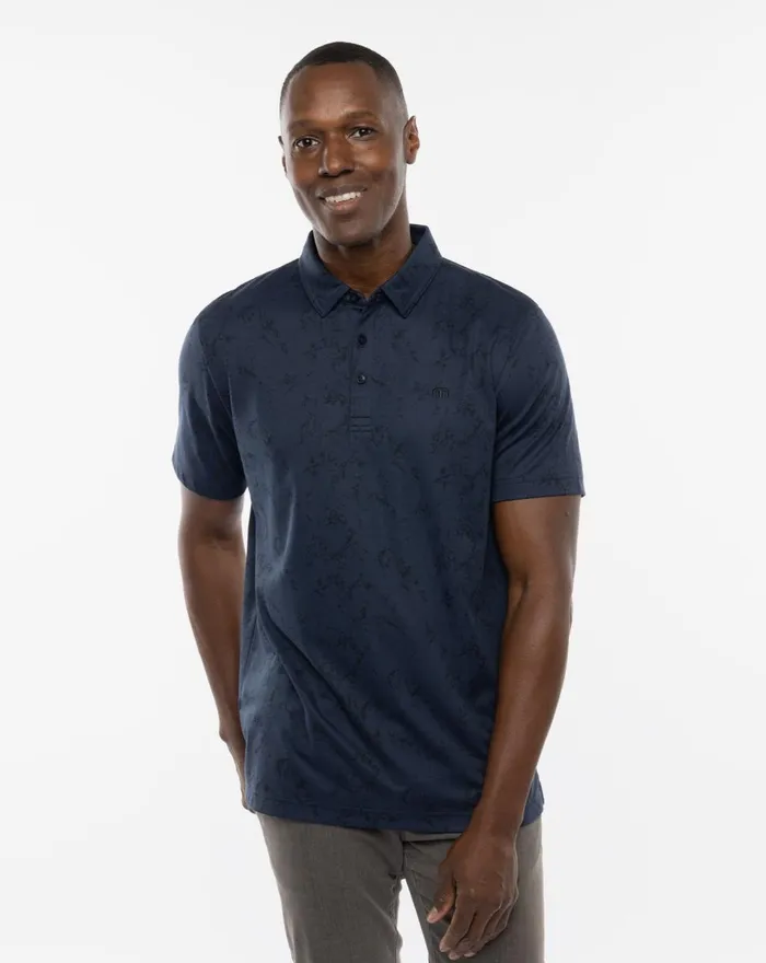 Men Polos TravisMathew WARMER TIDES POLO Total Eclipse