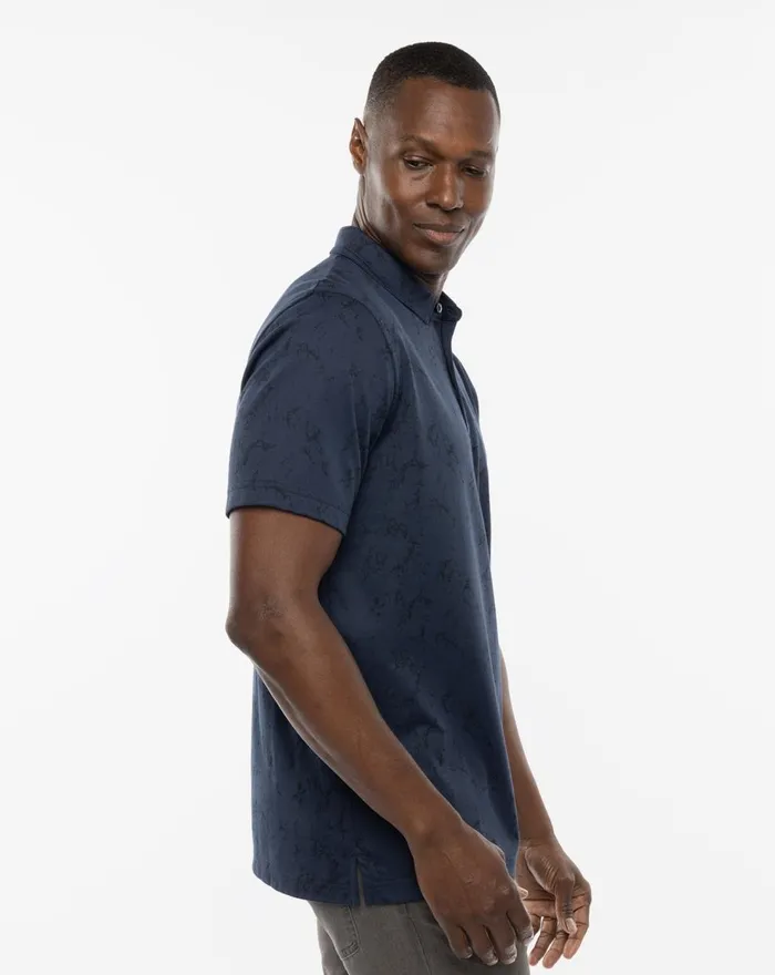 Men Polos TravisMathew WARMER TIDES POLO Total Eclipse