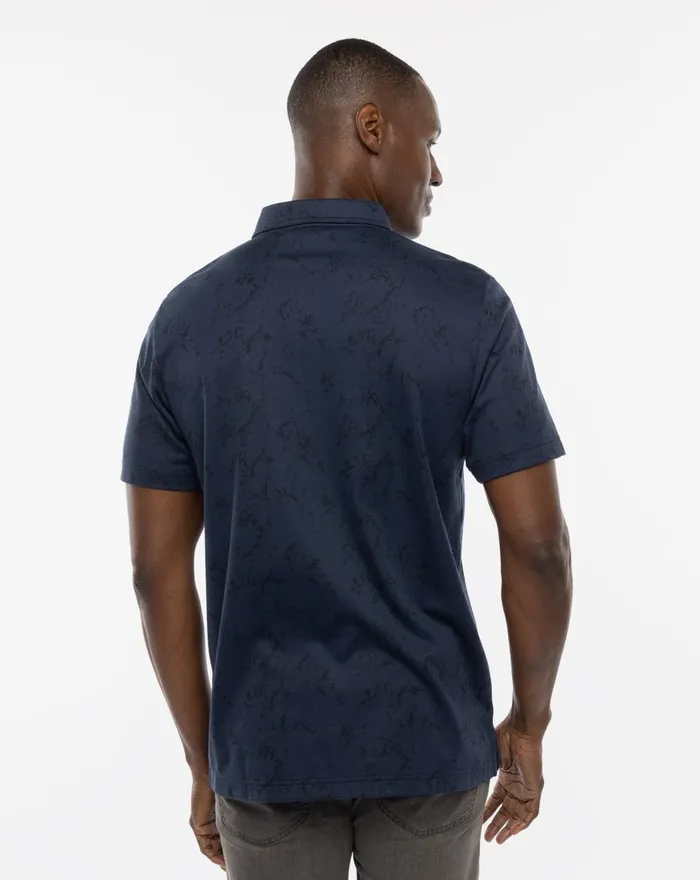Men Polos TravisMathew WARMER TIDES POLO Total Eclipse