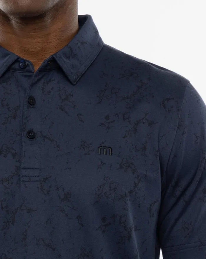 Men Polos TravisMathew WARMER TIDES POLO Total Eclipse