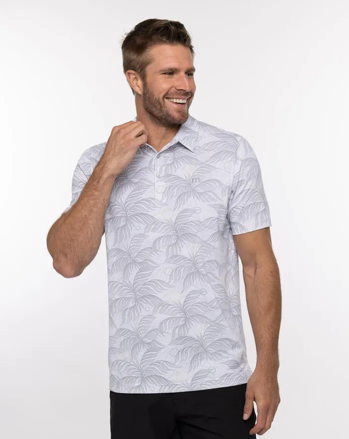 Men Polos TravisMathew WE LIKE TO PADDY POLO White