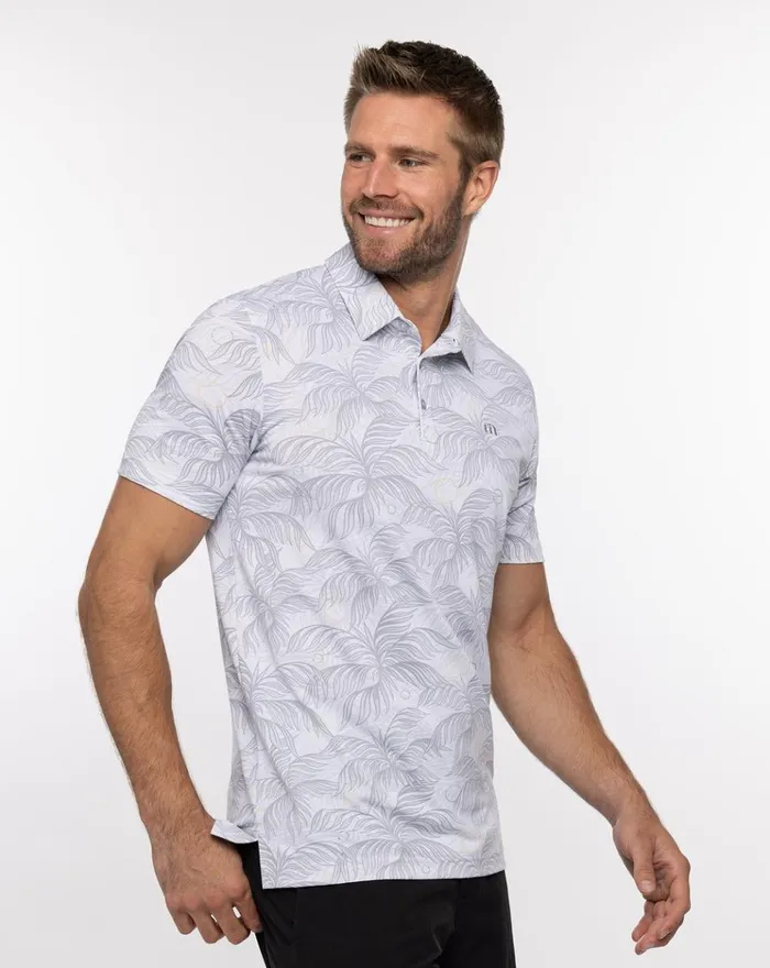 Men Polos TravisMathew WE LIKE TO PADDY POLO White