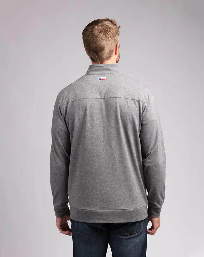 Men Quarter Zips TravisMathew QUARTERBACK SNEAK QUARTER ZIP Heather Dark Shadow