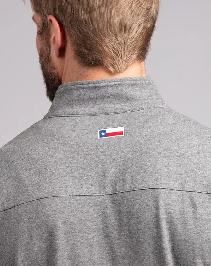 Men Quarter Zips TravisMathew QUARTERBACK SNEAK QUARTER ZIP Heather Dark Shadow