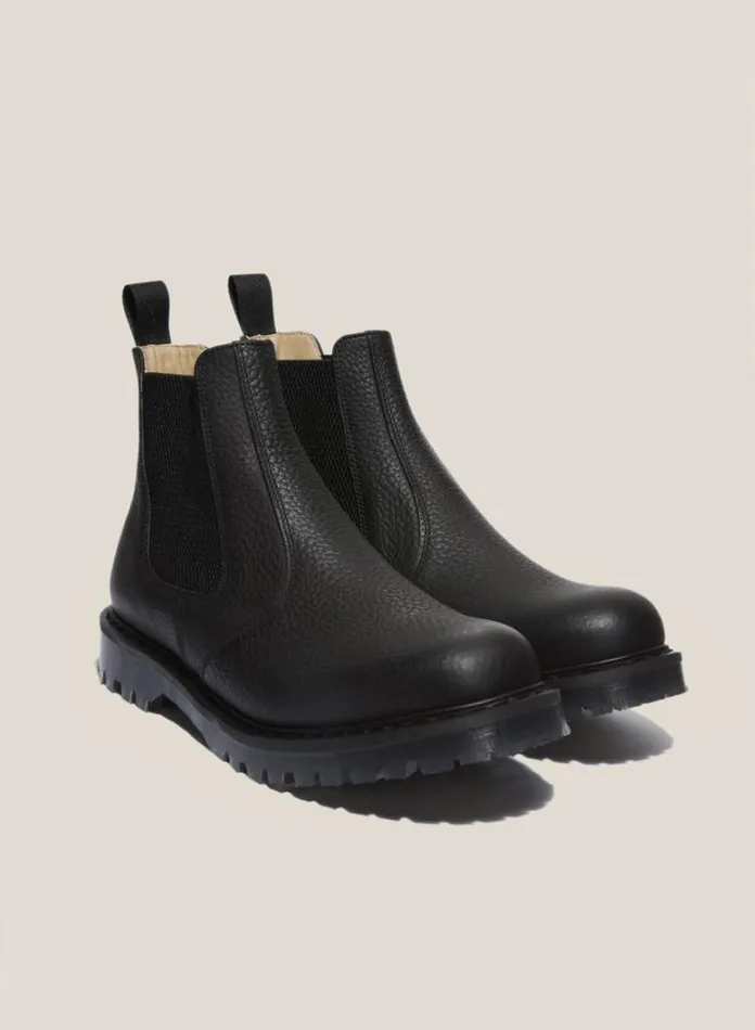 Mens Footwear YMC Solovair X Leather Dealer Boots Black
