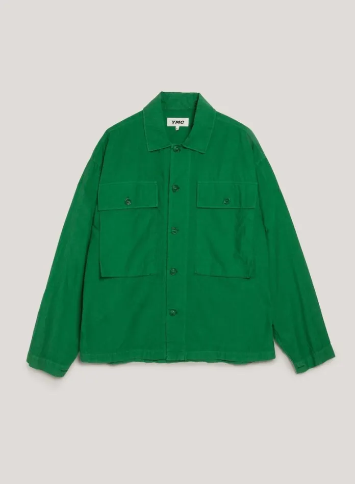 Mens Shirts YMC Military Shirt Green