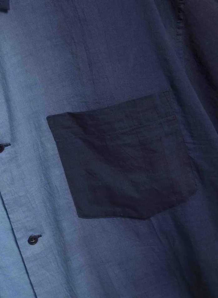 Mens Shirts YMC Mitchum Shirt Blue