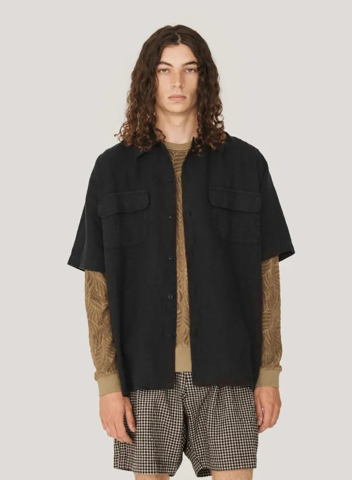Mens Shirts YMC Wray Shirt Black