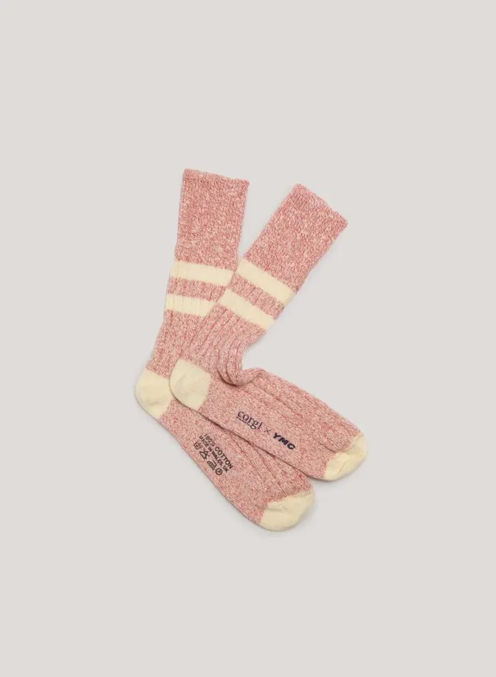 Mens Socks YMC Skate Sock Red