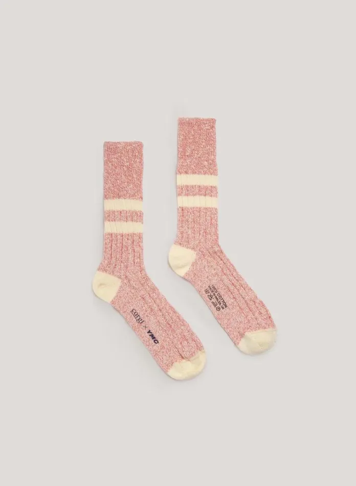 Mens Socks YMC Skate Sock Red