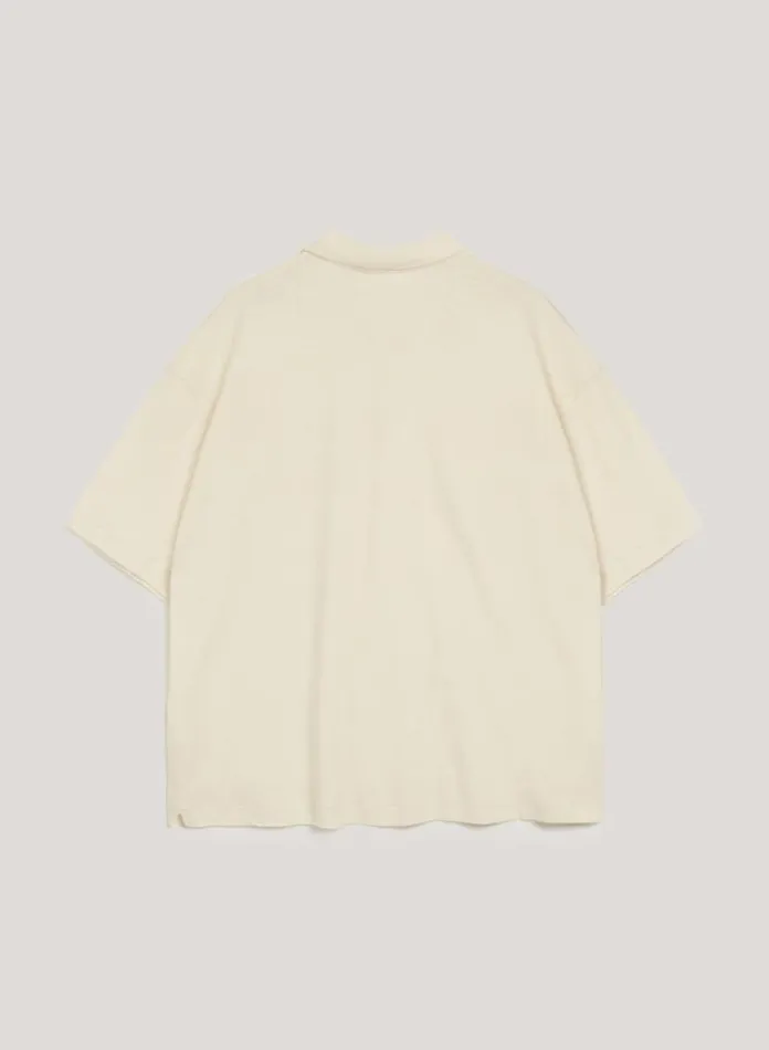 Mens TShirts YMC Ivy Polo T Shirt White