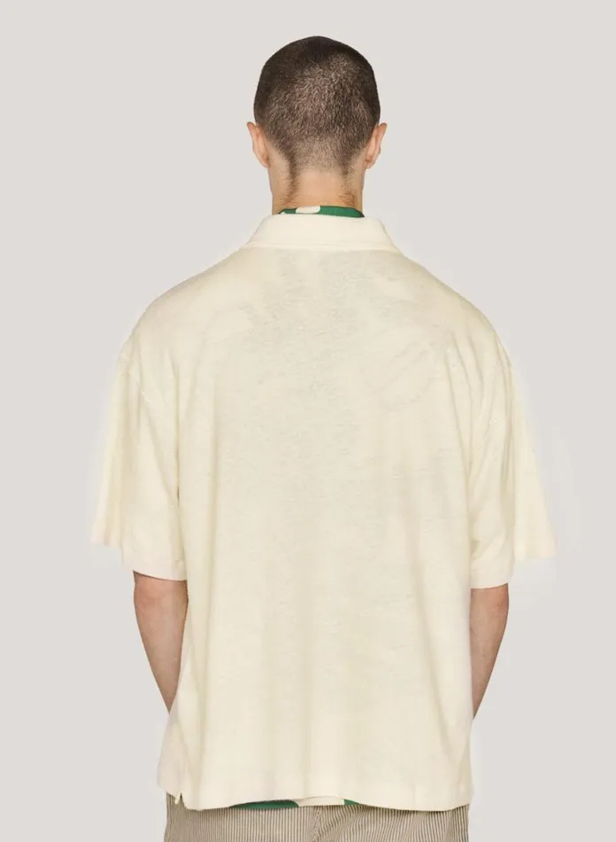 Mens TShirts YMC Ivy Polo T Shirt White