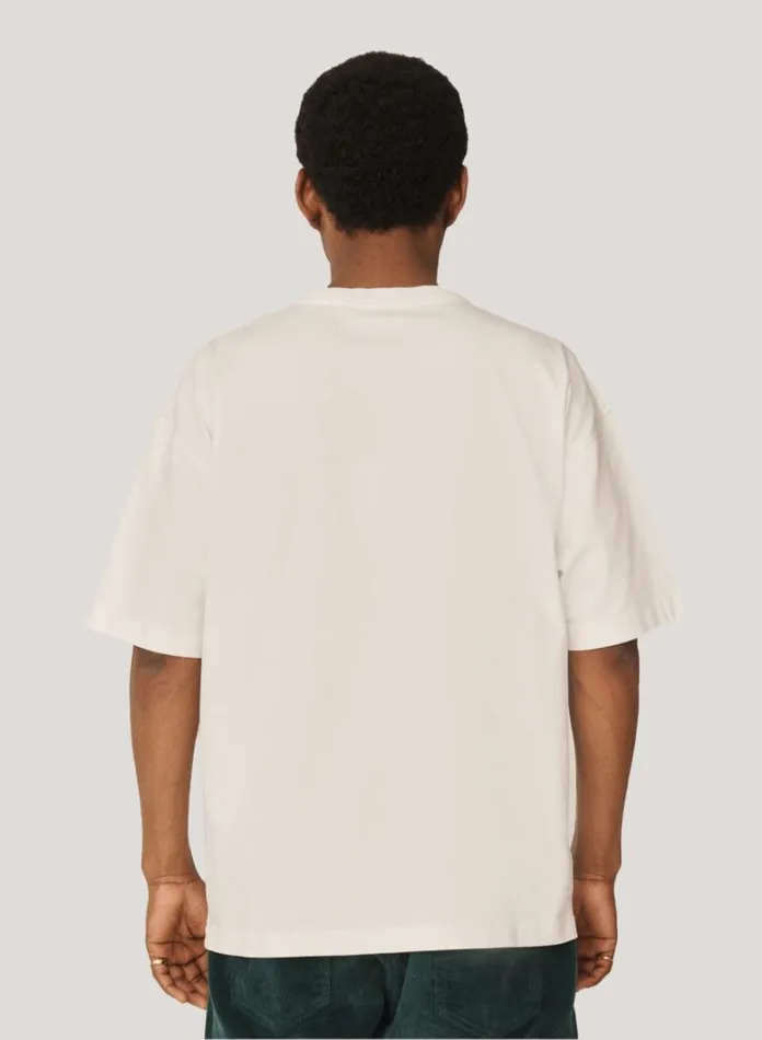 Mens TShirts YMC Triple Embroidered TShirt Ecru
