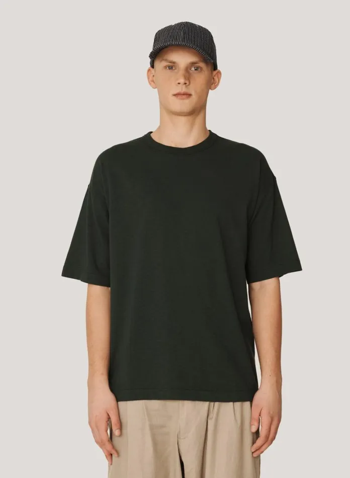 Mens TShirts YMC Triple Organic Cotton TShirt Green