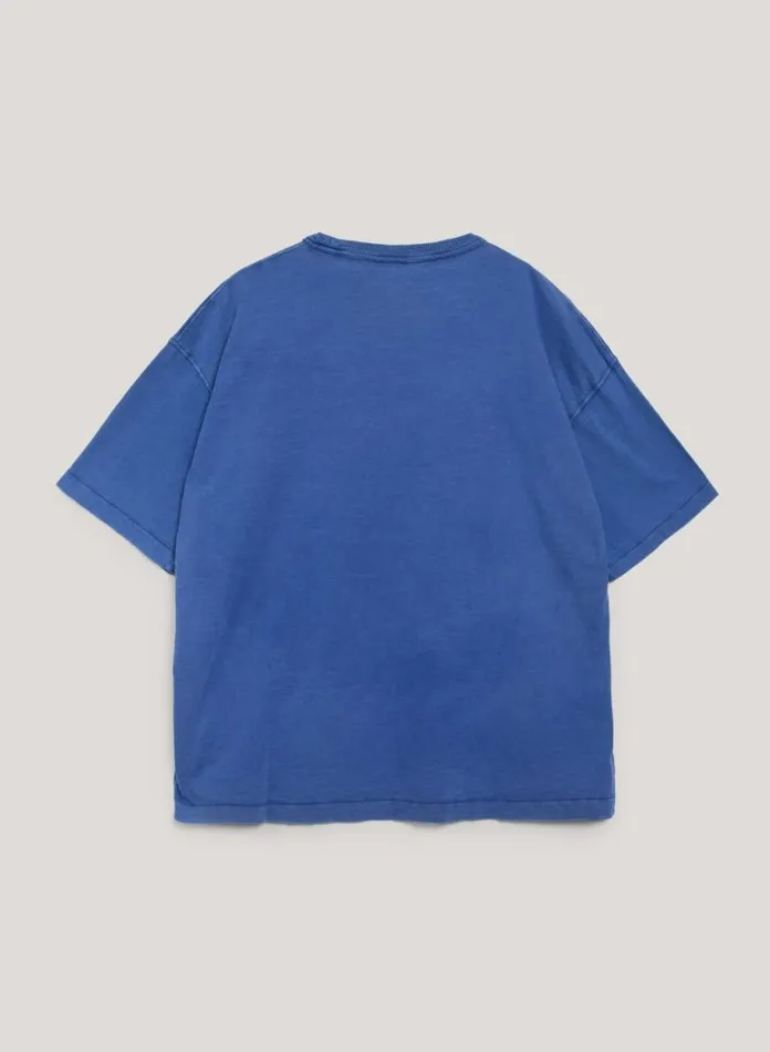Mens TShirts YMC Triple T Shirt Blue