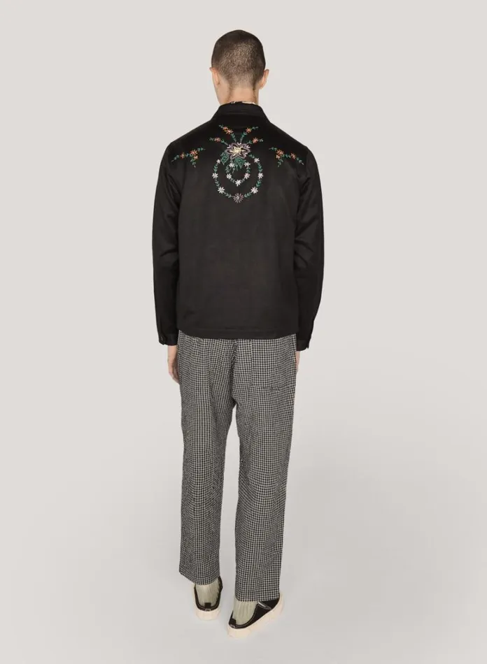 Mens Trousers YMC Alva Skate Trouser Black Multi