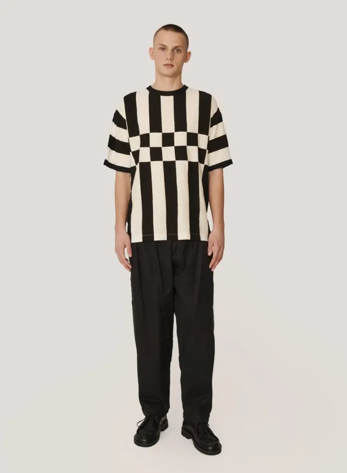 Mens Trousers YMC Creole Peg Cotton Twill Trousers Black