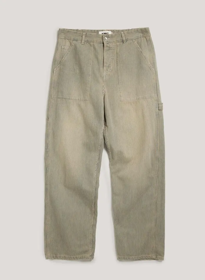 Mens Trousers YMC Painter Trouser Blue Multi