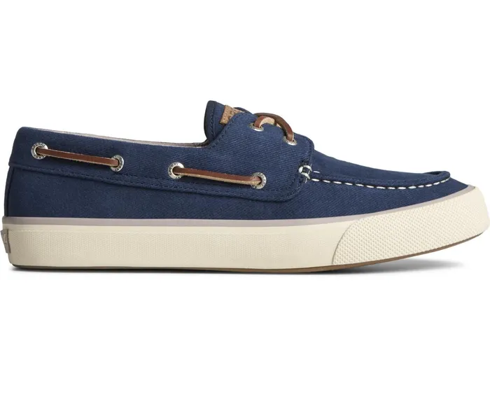 Men SeaCycled Bahama II Twill Sneaker Navy Sperry Sneakers