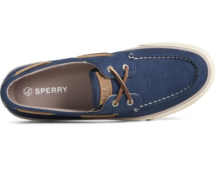 Men SeaCycled Bahama II Twill Sneaker Navy Sperry Sneakers Men SeaCycled Bahama II Twill Sneaker Navy Sperry Sneakers