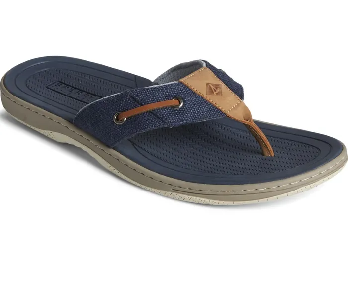 Men SeaCycled Baitfish Baja Flip Flop Navy Sperry Sandals Men SeaCycled Baitfish Baja Flip Flop Navy Sperry Sandals