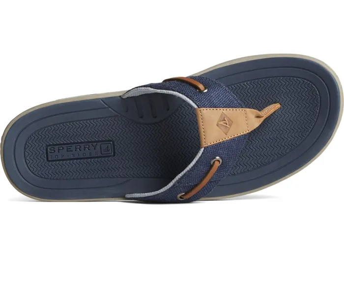 Men SeaCycled Baitfish Baja Flip Flop Navy Sperry Sandals Men SeaCycled Baitfish Baja Flip Flop Navy Sperry Sandals