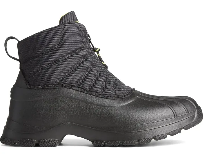 Men SeaCycled Duck Float Zip Up Boot Black Sperry Boots