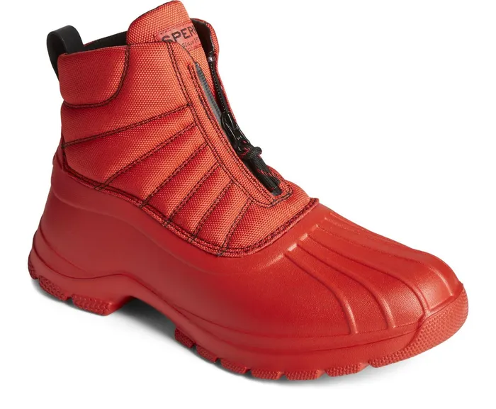 Men SeaCycled Duck Float Zip Up Boot Black Sperry Boots