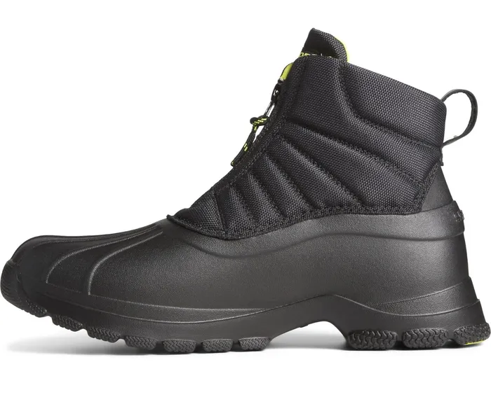Men SeaCycled Duck Float Zip Up Boot Black Sperry Boots