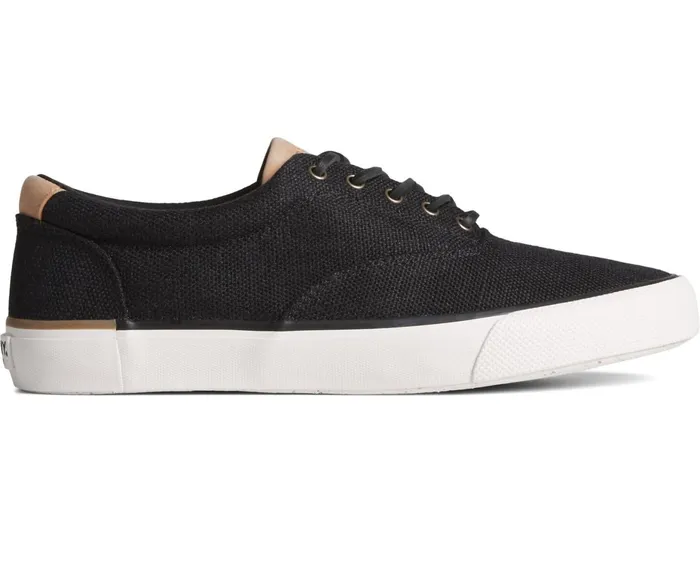 Men SeaCycled Striper II CVO Baja Sneaker Black Sperry Sneakers