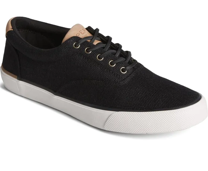Men SeaCycled Striper II CVO Baja Sneaker Black Sperry Sneakers Men SeaCycled Striper II CVO Baja Sneaker Black Sperry Sneakers