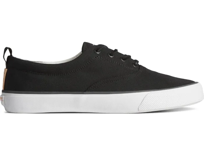 Men SeaCycled Striper II CVO Canvas Sneaker Black Sperry Sneakers