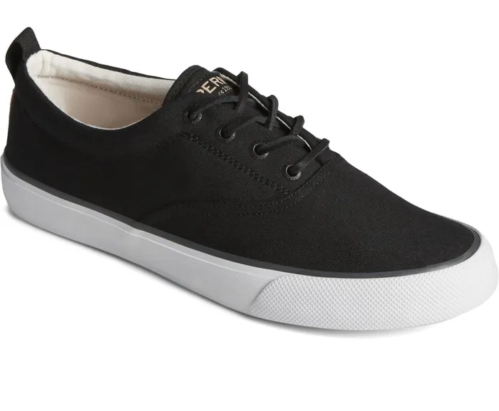Men SeaCycled Striper II CVO Canvas Sneaker Black Sperry Sneakers Men SeaCycled Striper II CVO Canvas Sneaker Black Sperry Sneakers