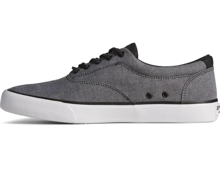 Men SeaCycled Striper II CVO Twill Sneaker Black Sperry Sneakers Men SeaCycled Striper II CVO Twill Sneaker Black Sperry Sneakers