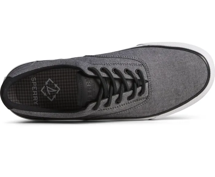 Men SeaCycled Striper II CVO Twill Sneaker Black Sperry Sneakers Men SeaCycled Striper II CVO Twill Sneaker Black Sperry Sneakers