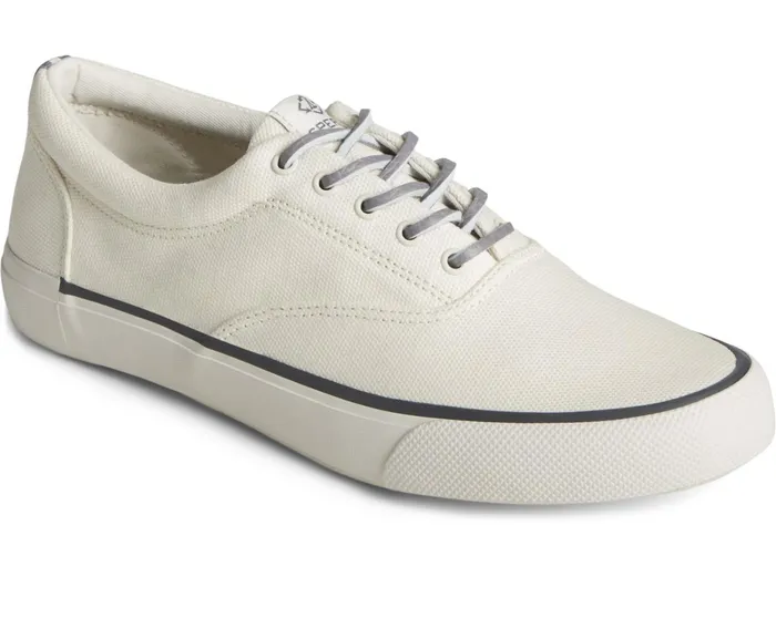 Men SeaCycled Striper II Palm Sneaker Bone White Sperry Sneakers Men SeaCycled Striper II Palm Sneaker Bone White Sperry Sneakers