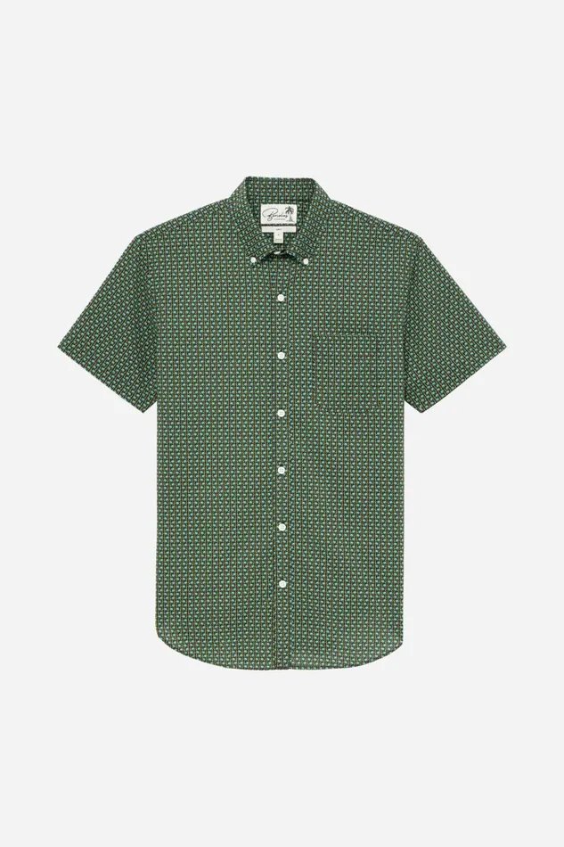 Men Short Sleeve Shirts Bonobos Riviera Short Sleeve Shirt Palm Parade